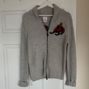 GAP x Michael Bastian Gray Zip-Up Cardigan